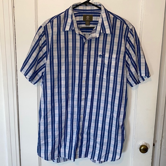 Timberland Other - Timberland plaid short sleeve shirt button down casual top with pocket